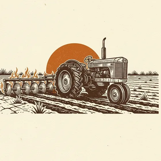 Sai da fazenda: ilustração em gravura