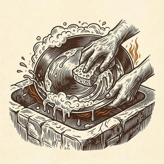 Lave: ilustração em gravura