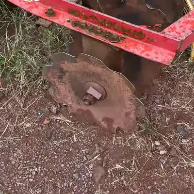 Disco no arado, ainda na fazenda