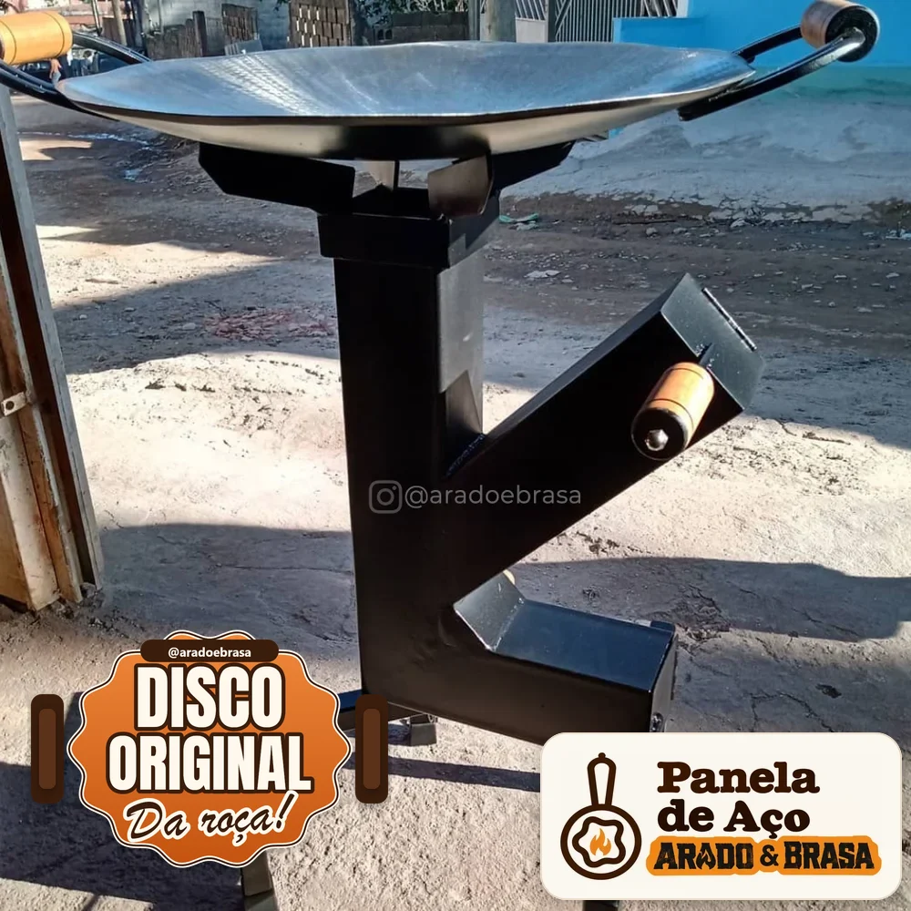 Kit Tacho de Arado 70 cm com Suporte a Lenha