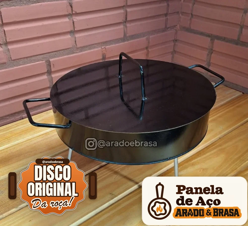 Disco de Arado 40 cm com Borda Alta e Tampa