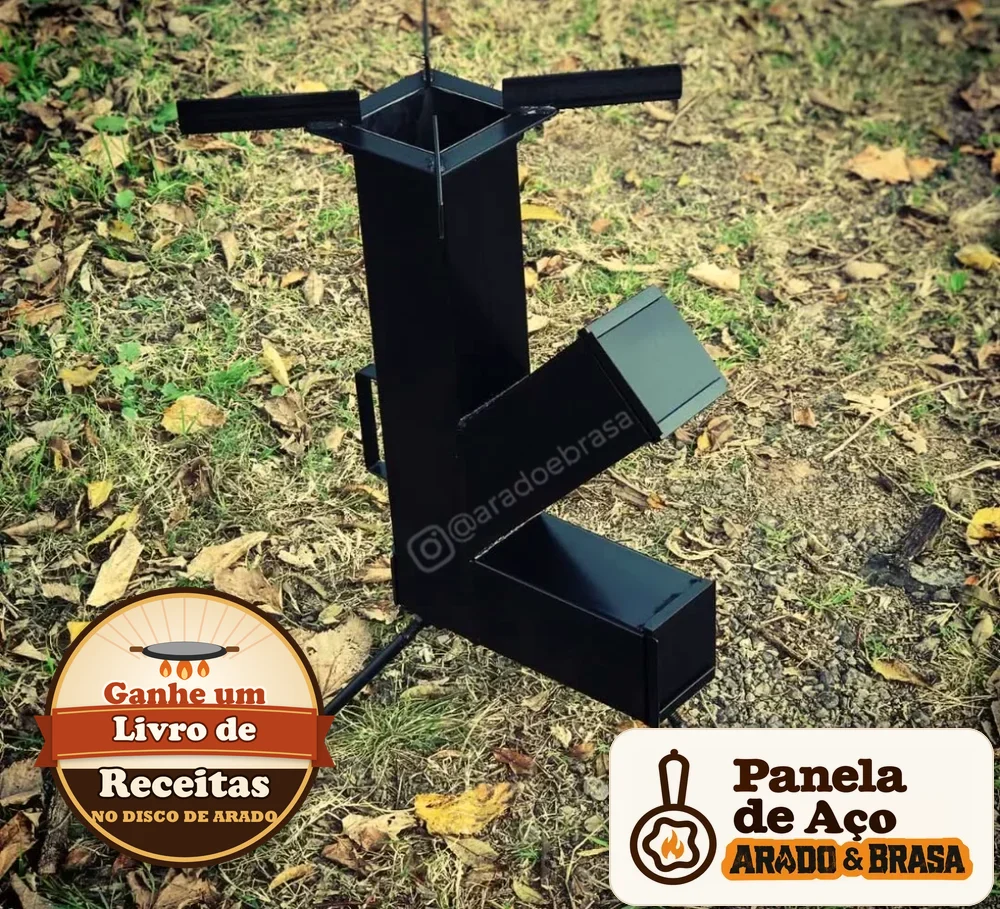 Fogareiro Foguete Portátil